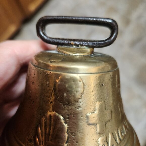 Antique 1878 Brass Swiss Cow Bell – Chiantel Fondeur, Saignelégier - Picture 5 of 9